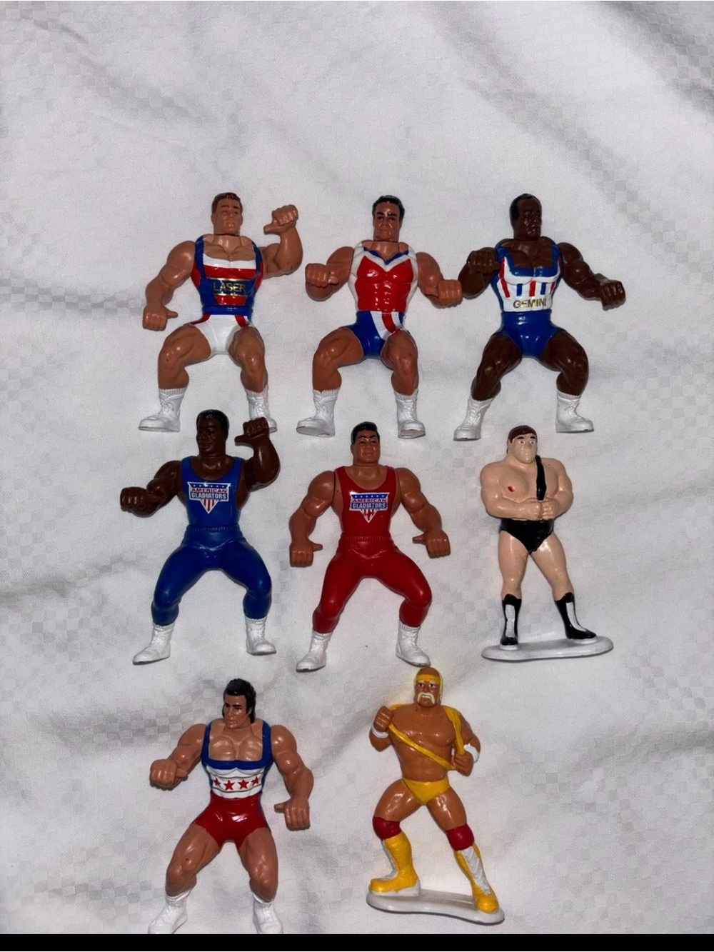 WWF Star Toys PVC Mini Figures Lot Hulk Hogan Lex Luger Wrestling